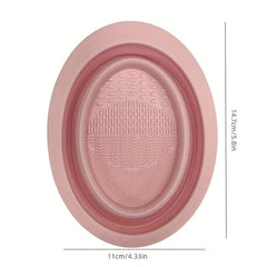 Silicone Makeup Brush Cleanser Mat & Bowl