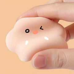 2pcs Cat Claw Makeup Sponges for Contouring, Soft Powder Puff Under Eyes