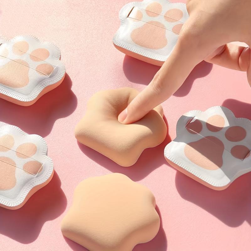 2pcs Cat Claw Makeup Sponges for Contouring, Soft Powder Puff Under Eyes