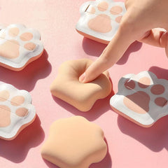 2pcs Cat Claw Makeup Sponges for Contouring, Soft Powder Puff Under Eyes