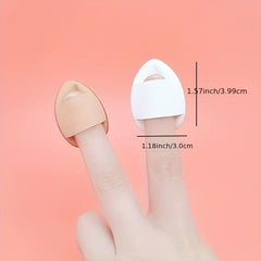 3pcs Mini Powder Puff with Finger Holder and Storage Box