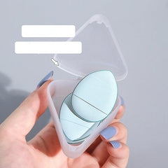 3pcs Mini Powder Puff with Finger Holder and Storage Box