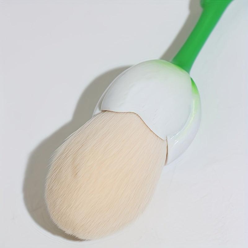 Rose Makeup Brush Blush Face Powder Kabuki Brush