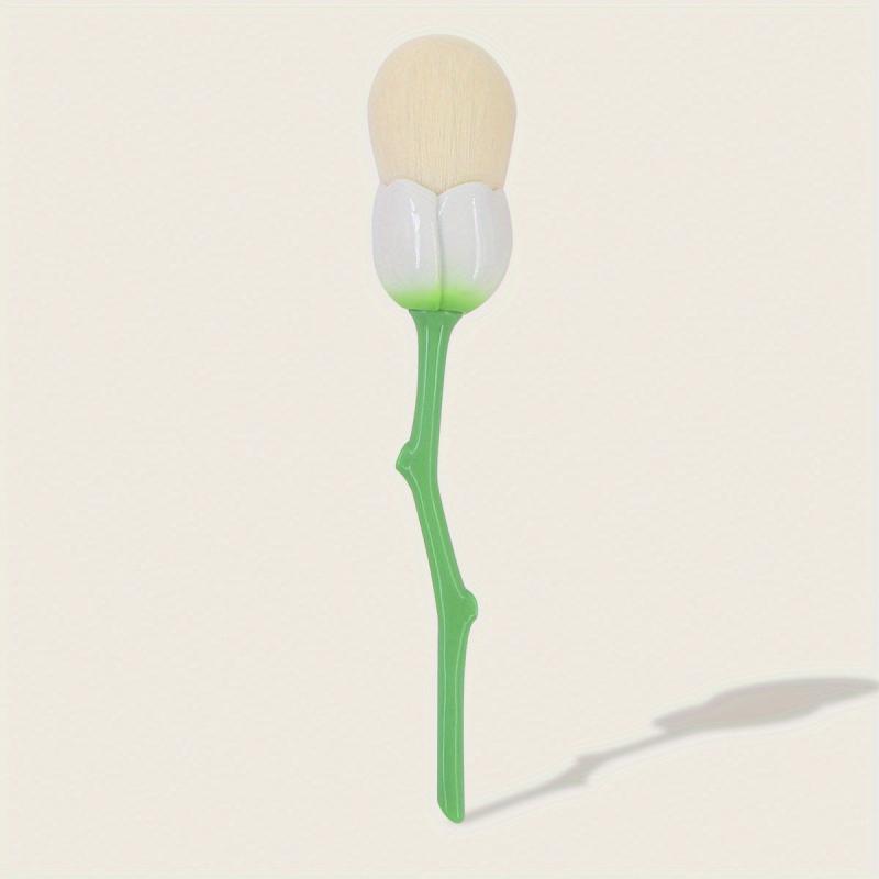 Rose Makeup Brush Blush Face Powder Kabuki Brush