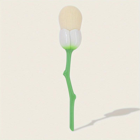 Rose Makeup Brush Blush Face Powder Kabuki Brush