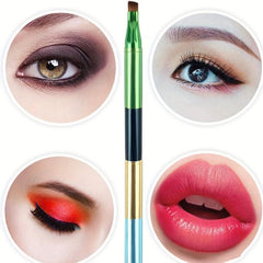 4-In-1 Travel Size Makeup Brush Set Eyeshadow, Eyebrow, Spoolie, Lip Brushes
