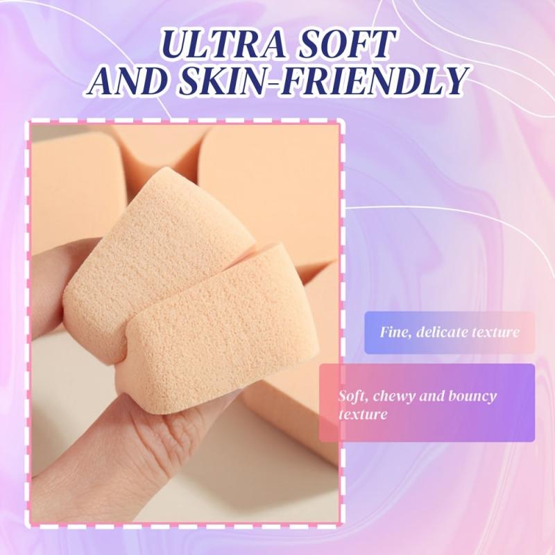 6pcs Soft Face Makeup Puff Beauty Setting Powder Puffs
