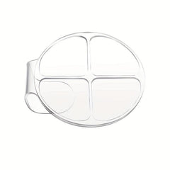 Acrylic Round 4-Grid Makeup Palette for Foundation Mixing