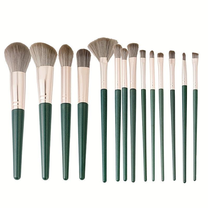 14pcs Makeup Brushes Set Soft Fluffy Synthetic Hair For Foundation Eyeshadow