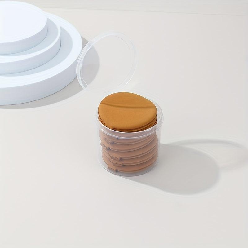 7pcs Powder Puff in Storage Box, Soft Makeup Sponge