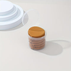 7pcs Powder Puff in Storage Box, Soft Makeup Sponge