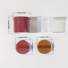 7pcs Powder Puff in Storage Box, Soft Makeup Sponge
