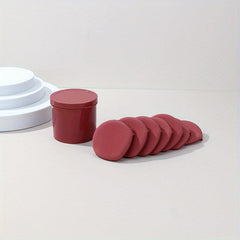 7pcs Powder Puff in Storage Box, Soft Makeup Sponge