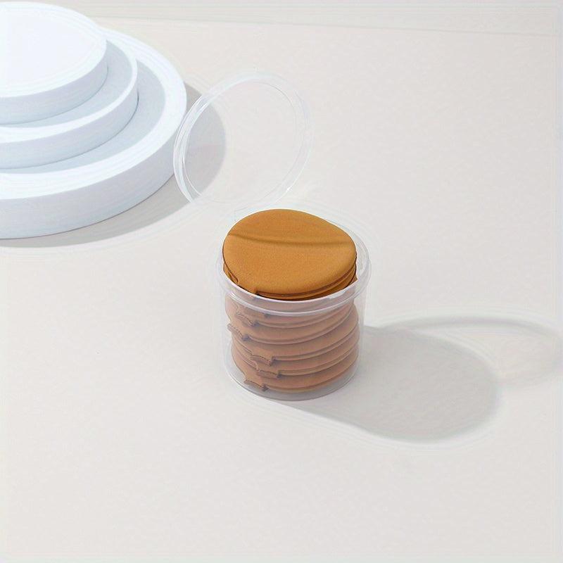 7pcs Powder Puff in Storage Box, Soft Makeup Sponge
