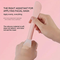 1PC Double Head Silicone Brush Face Mask Glue Stirring Stick Easy To Clean