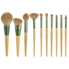 10pcs Makeup Brush Kit Eyeshadow Foundation Blush Highlighter Eyebrow