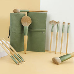 10pcs Makeup Brush Kit Eyeshadow Foundation Blush Highlighter Eyebrow