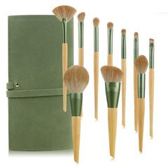 10pcs Makeup Brush Kit Eyeshadow Foundation Blush Highlighter Eyebrow