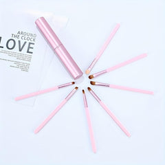 7PC Eye Makeup Brush Set Concealer Eyebrow Lip Eyeshadow Nose Beauty Tool