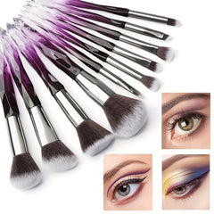 10pcs Crystal Diamond Makeup Brush Set Professional Make Up Kit