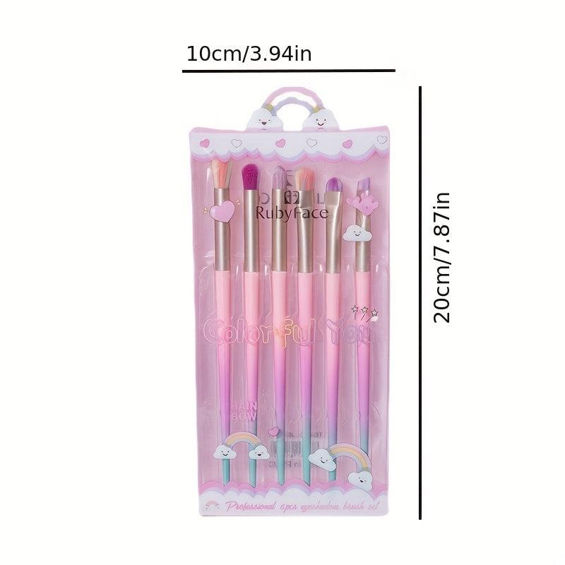6pcs 7pcs Synthetic Makeup Brush Set with Case