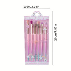 6pcs 7pcs Synthetic Makeup Brush Set with Case
