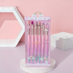 6pcs 7pcs Synthetic Makeup Brush Set with Case