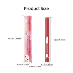 Matte Lip Crayon Dual Use Lip Liner Lipstick Pencil