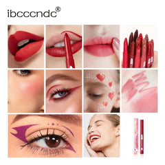 Matte Lip Crayon Dual Use Lip Liner Lipstick Pencil
