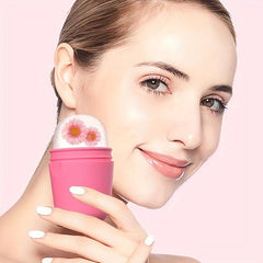 Silicone Ice Cube Tray and Facial Massager for Skin Care