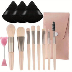 12 Pcs Makeup Brushes Set with Beauty Accessories