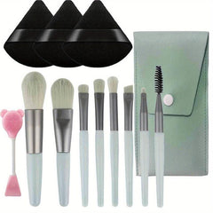 12 Pcs Makeup Brushes Set with Beauty Accessories
