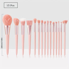 Pink Makeup Brush Kit for Eyeshadow Foundation Blush & Eyeliner