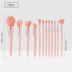 Pink Makeup Brush Kit for Eyeshadow Foundation Blush & Eyeliner