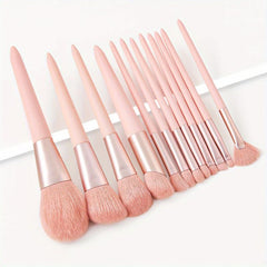 Pink Makeup Brush Kit for Eyeshadow Foundation Blush & Eyeliner