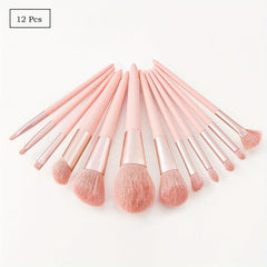 Pink Makeup Brush Kit for Eyeshadow Foundation Blush & Eyeliner