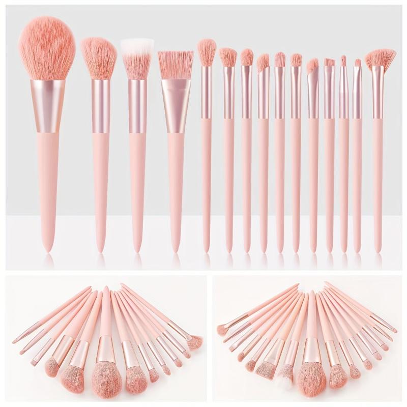 Pink Makeup Brush Kit for Eyeshadow Foundation Blush & Eyeliner