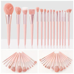 Pink Makeup Brush Kit for Eyeshadow Foundation Blush & Eyeliner