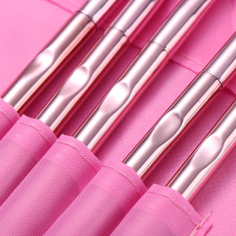 10 Pcs Makeup Brush Set with Bag Professional Cosmetic Brush Tools
