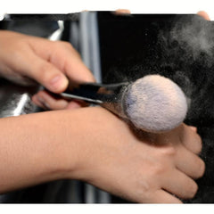 Vegan Face Blush Brush for Contouring & Defining with Powder Blush & Bronzer