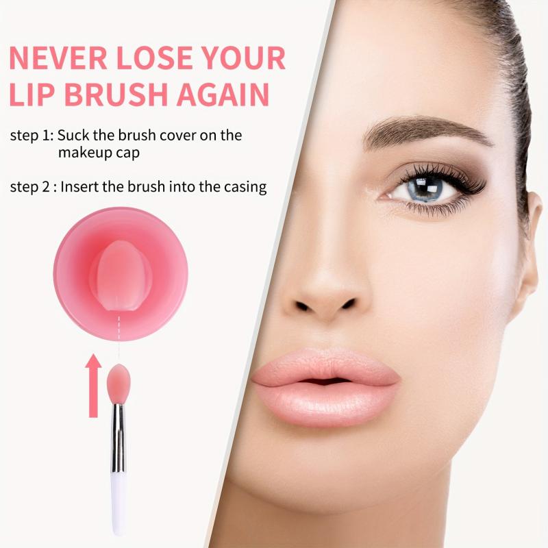 Soft Silicone Lip Brush Cover for Lipstick Lip Gloss Lip Balm - 6/12pcs