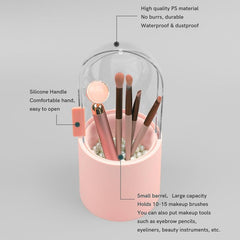 Plastic Makeup Brush Holder Organizer for Vanity