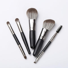5 pcs Portable Mini Makeup Brush Set for Eyes, Face, and Lips