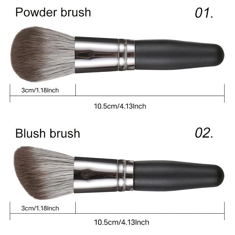 5 pcs Portable Mini Makeup Brush Set for Eyes, Face, and Lips