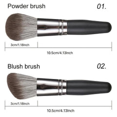 5 pcs Portable Mini Makeup Brush Set for Eyes, Face, and Lips
