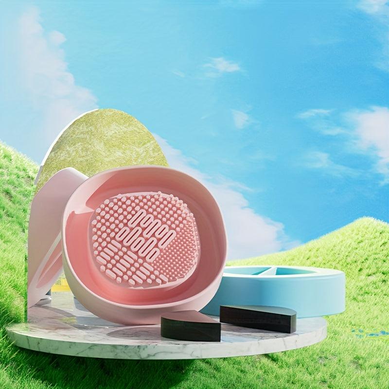 Makeup Brush Dry Cleaning Sponge Box Quick Wash Brush Box