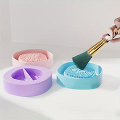 Makeup Brush Dry Cleaning Sponge Box Quick Wash Brush Box
