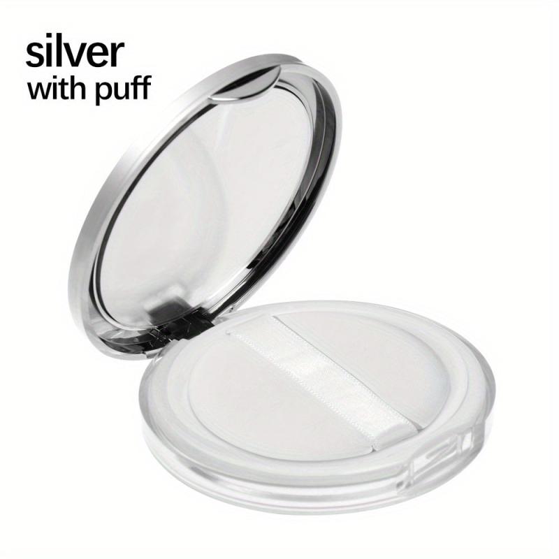 Round Makeup Sponge Mini Containers Powder Puff Storage Box With Mirror