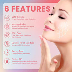 Face Massage Ice Roller for Skin Care & Puffiness Reduction