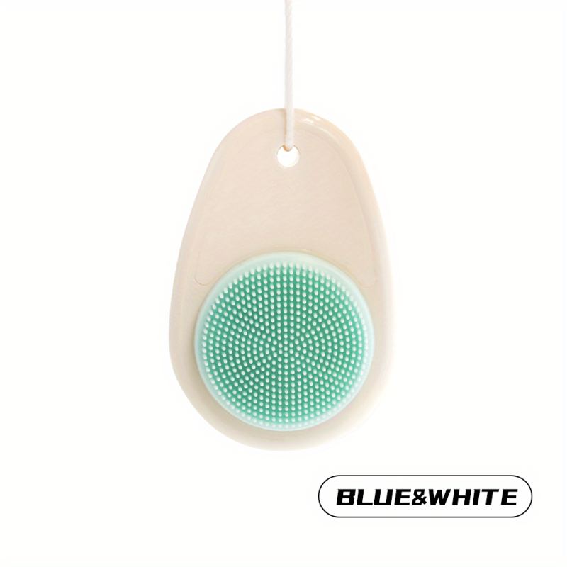 2 in 1 Facial Cleansing Brush with Silicone Face Cleaner Brush and Lid